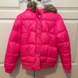 Justice Fleece Lined Puffer Coat